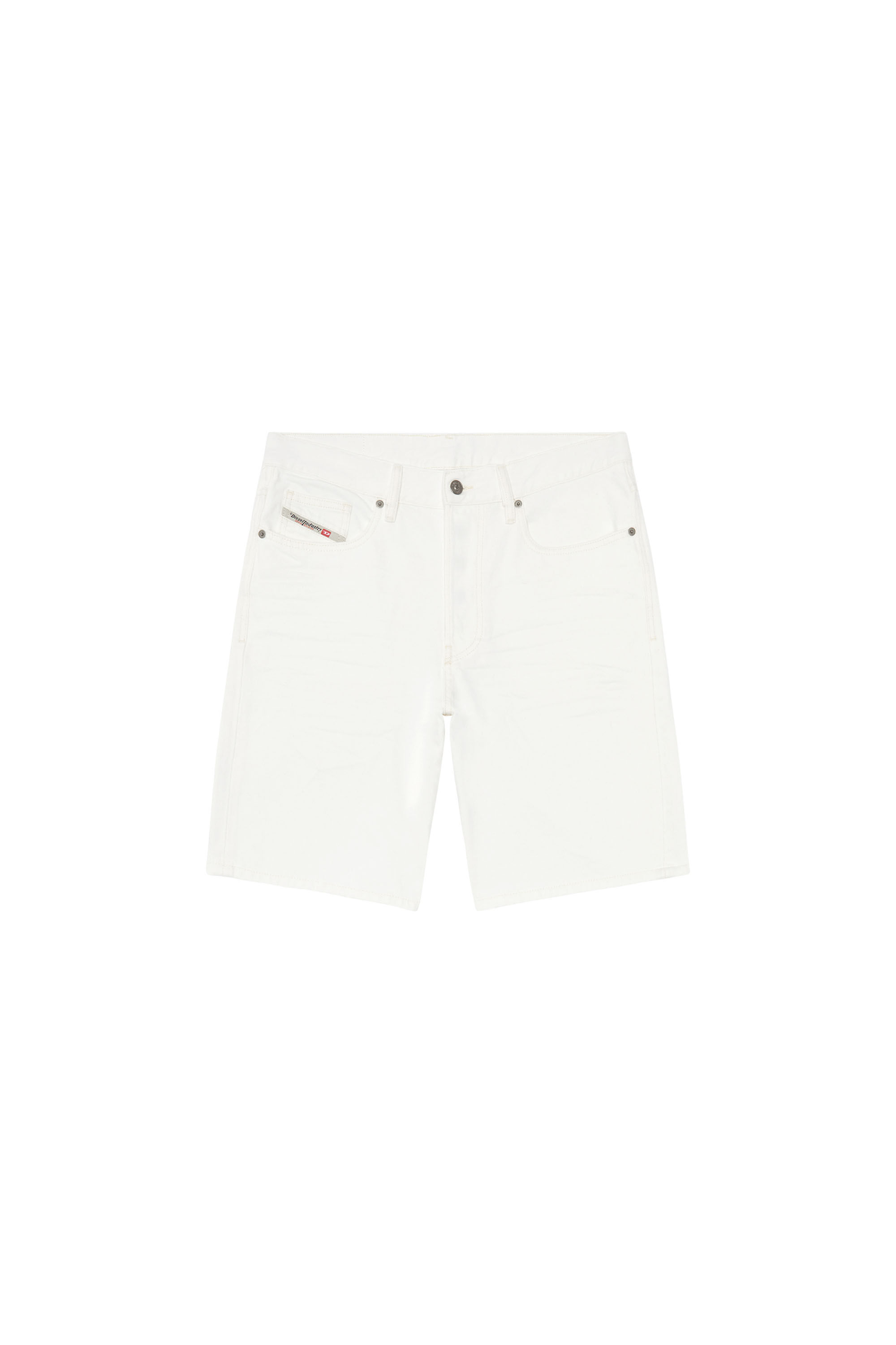 Diesel - REGULAR-SHORT, Man's Denim shorts in White - 5