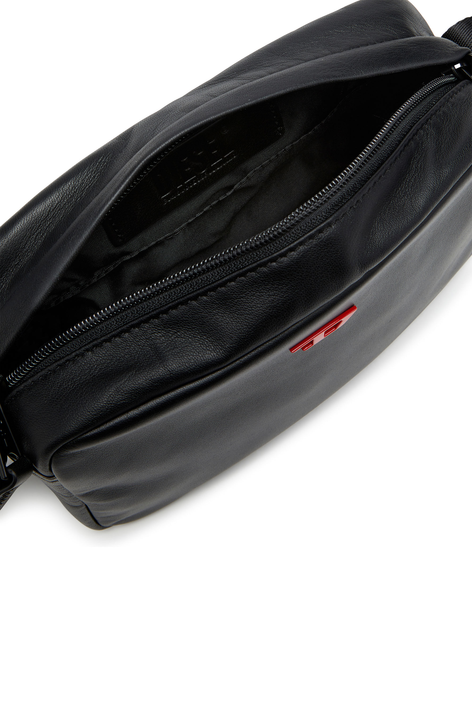Diesel - RAVE CAMERA BAG X, Man's Rave-Camera bag in nappa leather in Black - 2