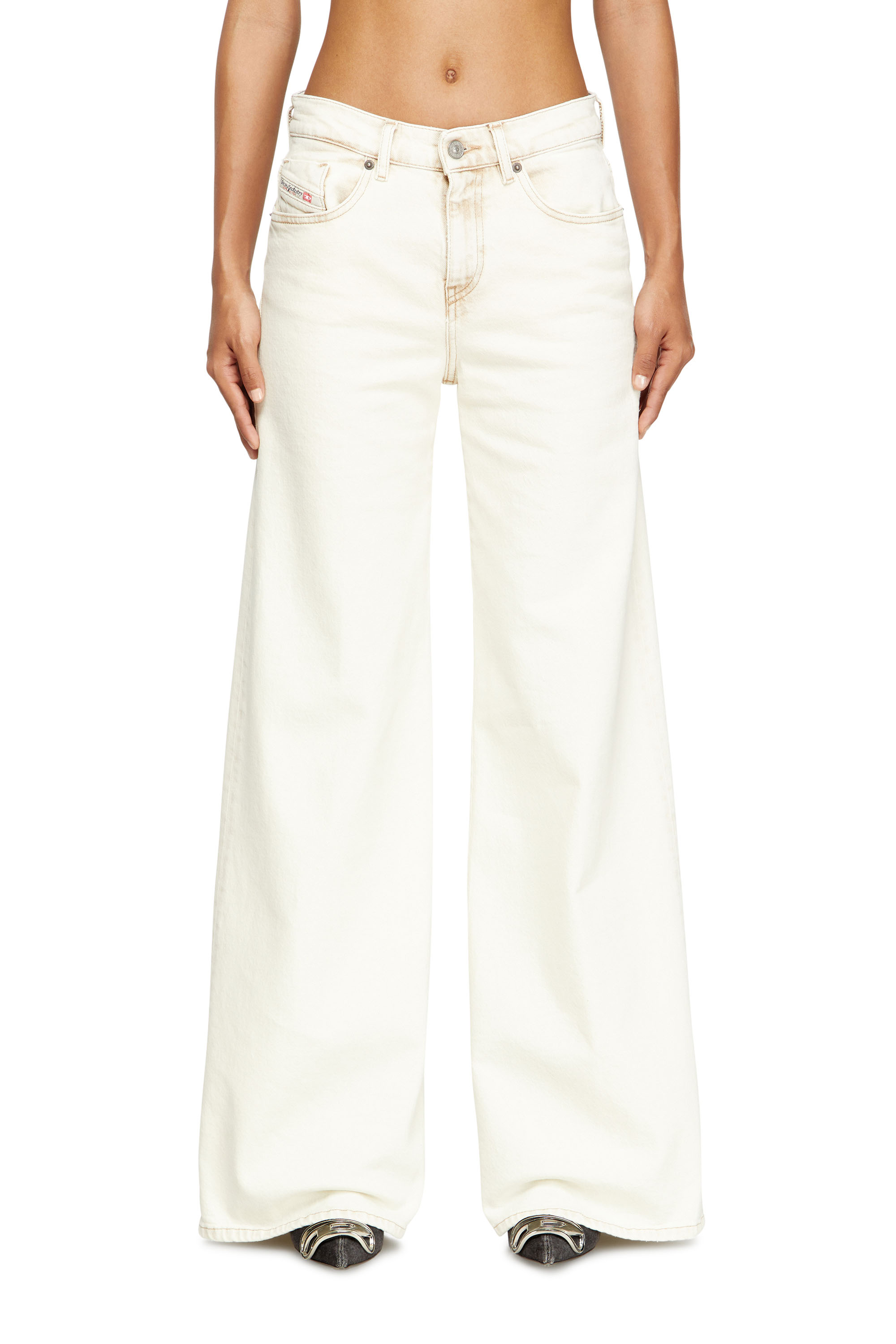 Diesel - Woman's Flare Jeans 1978 D-Akemi 09M70, White - 1