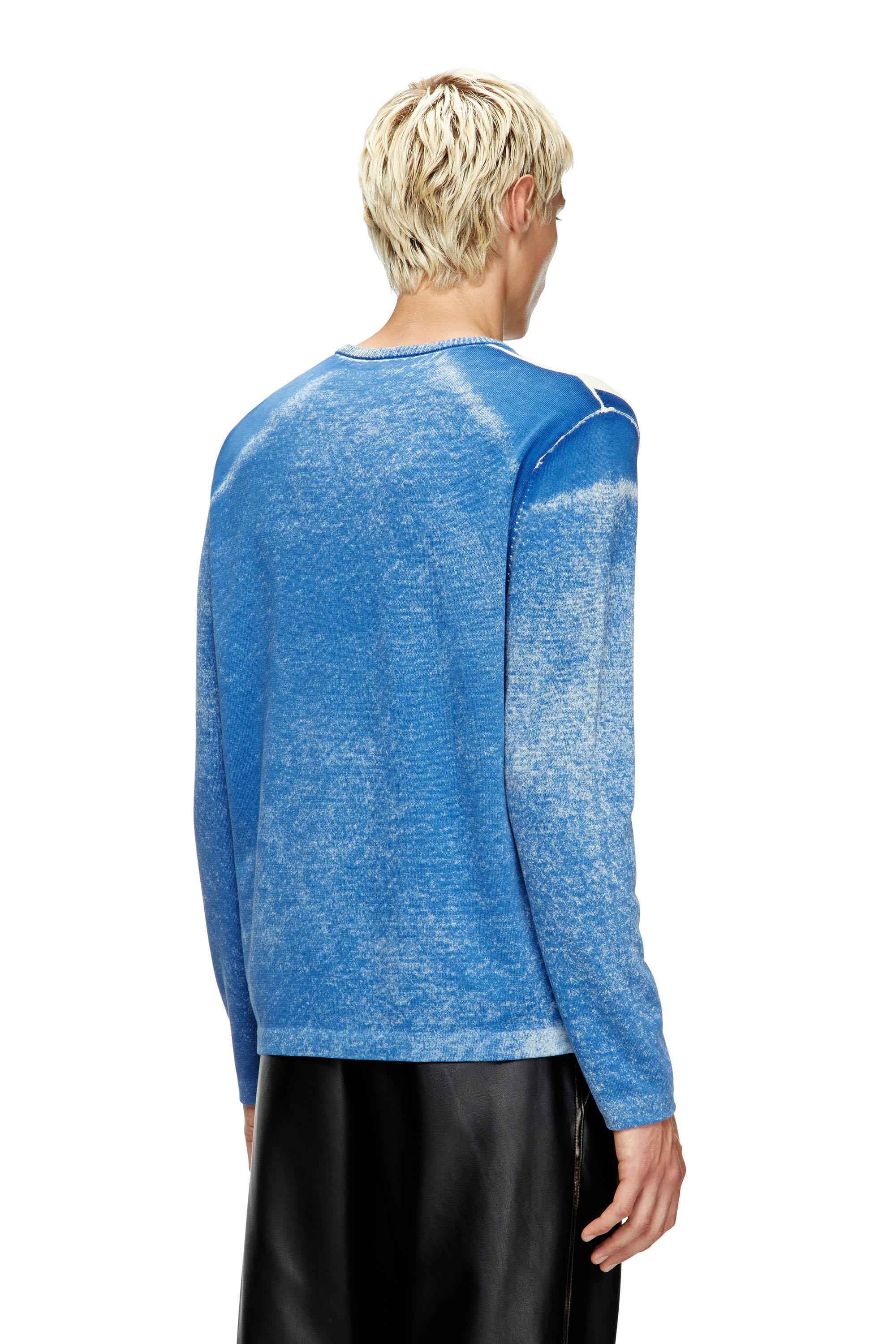 Diesel - K-OLIBA-V, Man's Inside-print striped jumper in null - 4