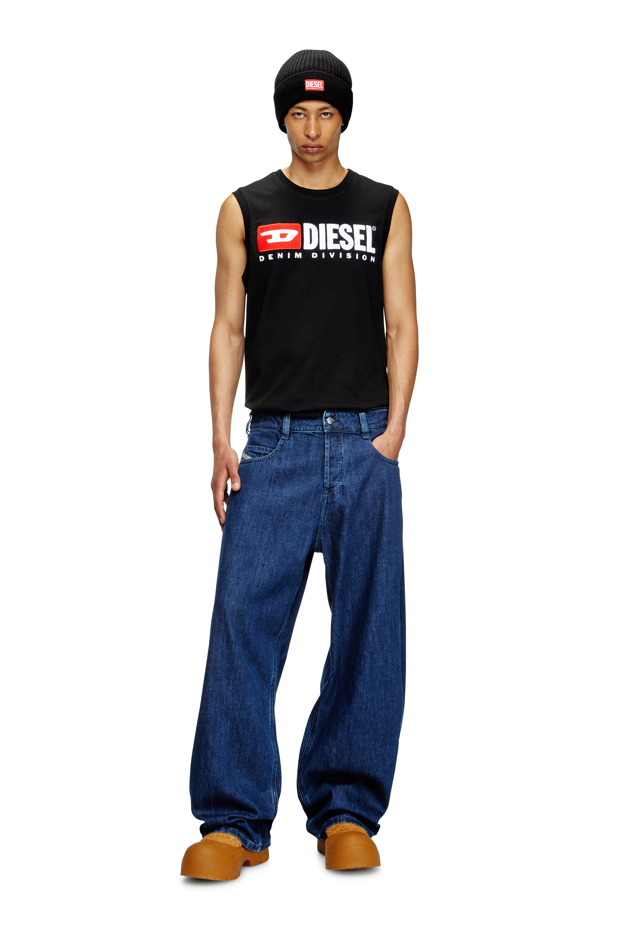 Diesel - Unisex's Relaxed Jeans 1997 D-Enim-M 0DBDX, Dark Blue - 2